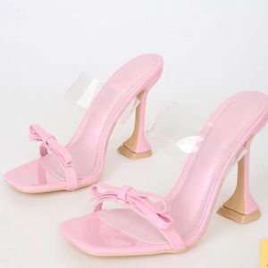 Lulus Marina Pink High Heel Sandal brand new …size 6 1/2